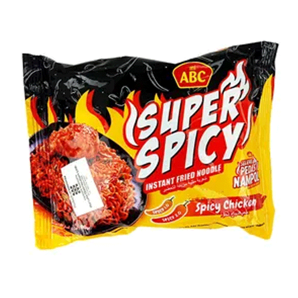 Abc Super Spicy Chicken Flavour Noodle 80g