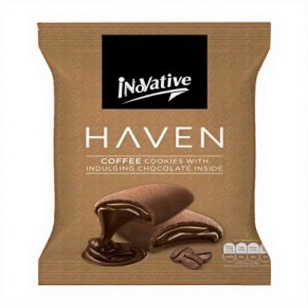 Innovative Haven Coffee Cookies With Chocolate Inside, Pouch