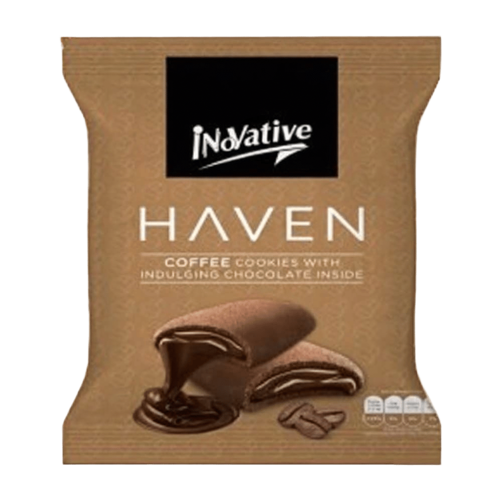 Innovative Haven Coffee Cookies With Chocolate Inside, Pouch