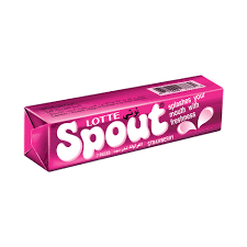 Spout BubbleGum - Strawberry Flavor Strip ( Pink )