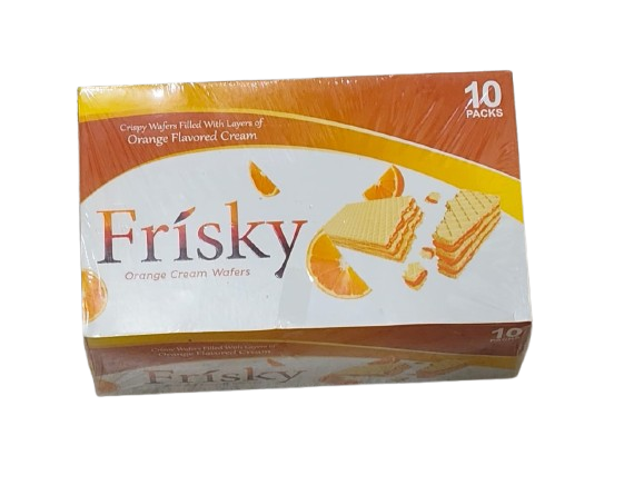 Inovative Frisky Orange Cream Wafers 10 Packs