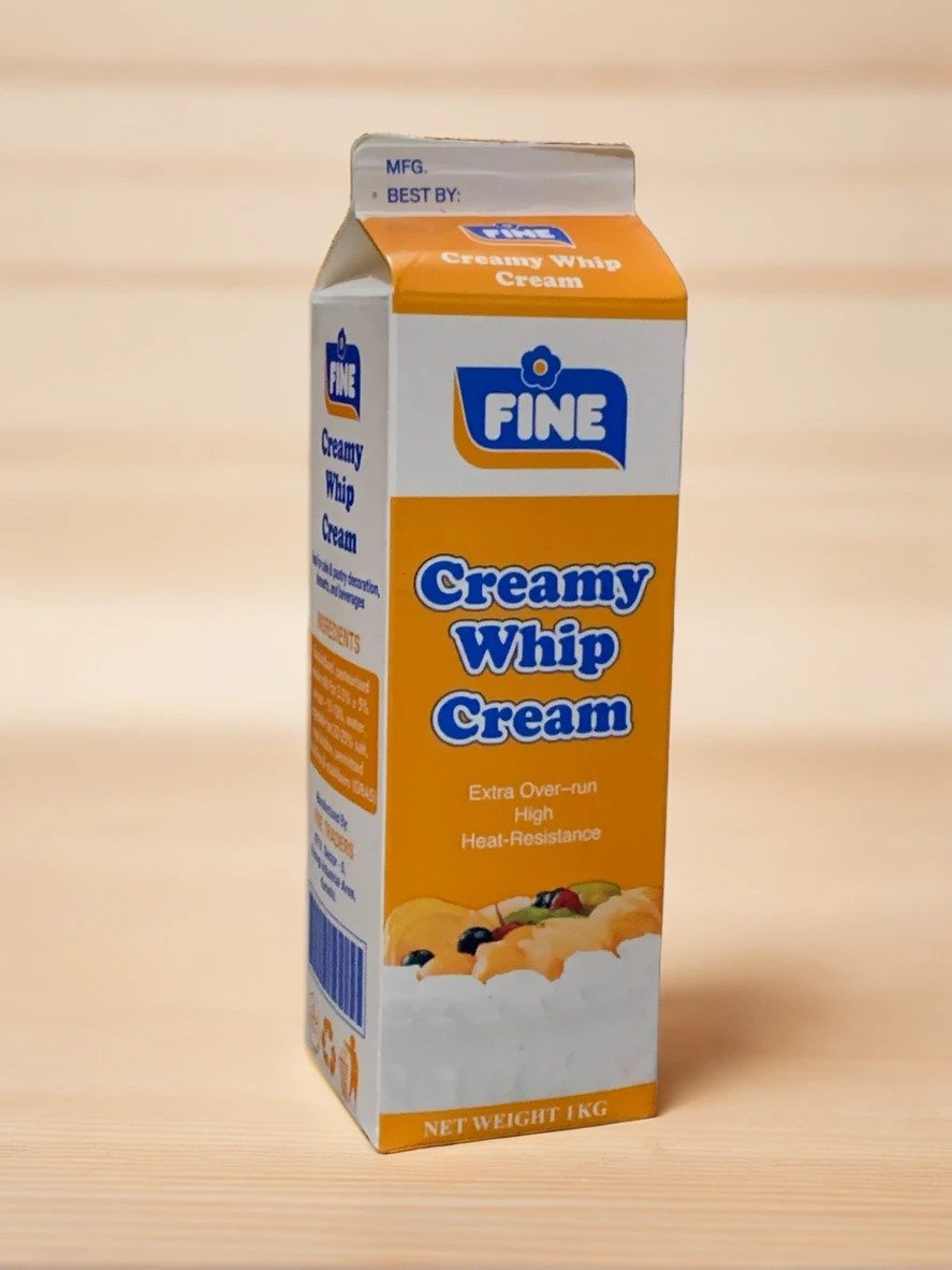 Fine creamy whip cream 1KG