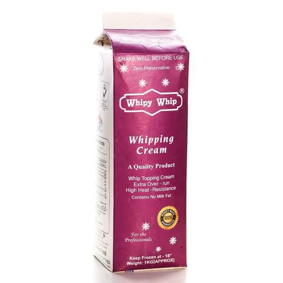 Whippy whip whipping cream 1KG