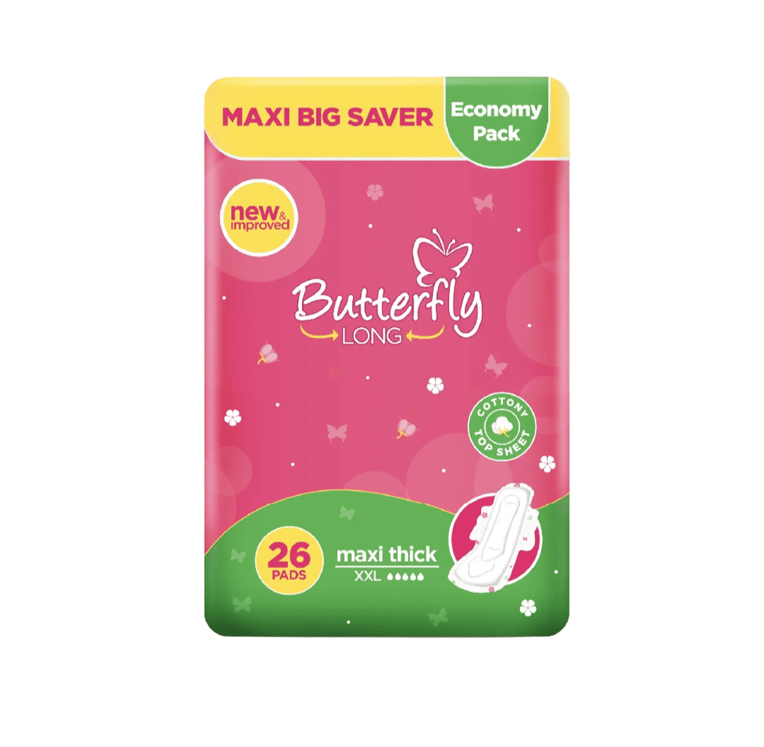 Butterfly Long Maxi Thick Napkins, XXL, 26-Pack