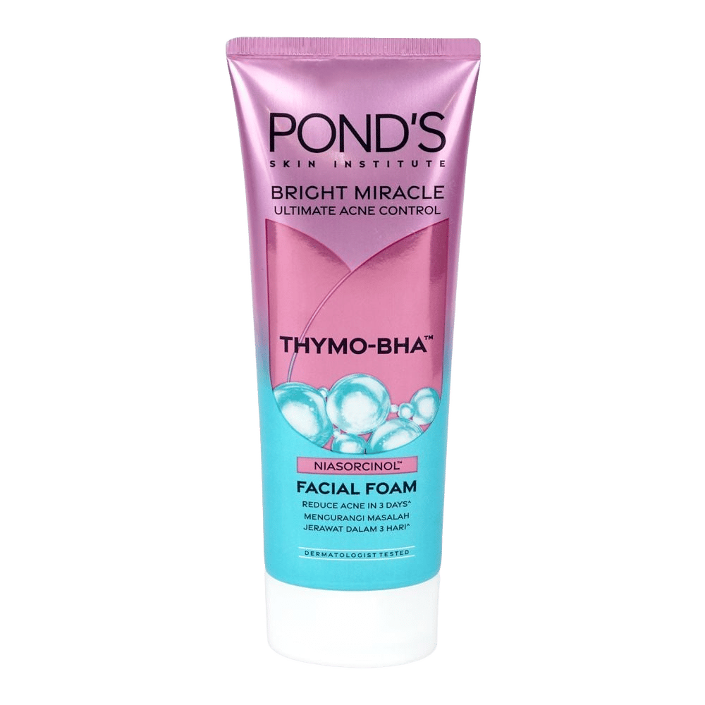 Pond's Bright Miracle Ultimate Acne Control Facial Foam With THYMO-BHA, 100g
