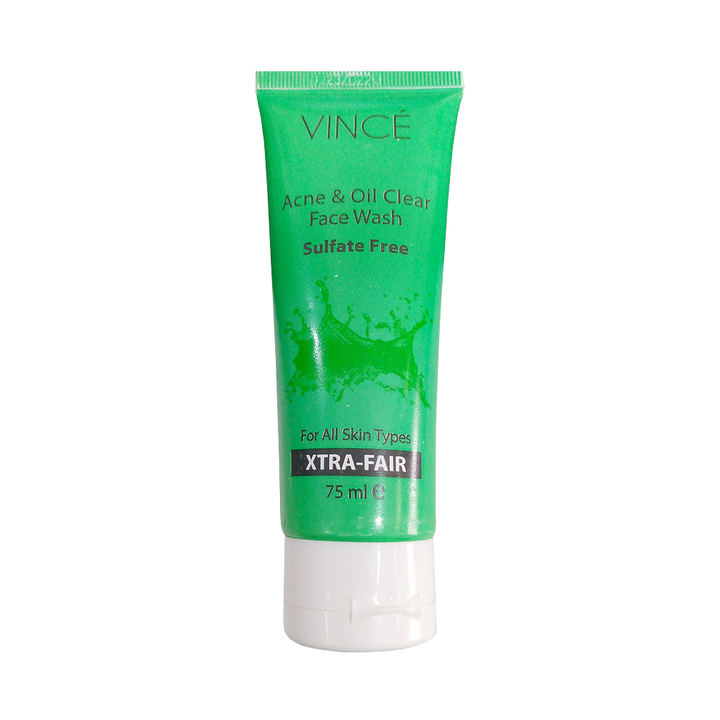 Vince Acne &amp; Oil Clear Face Wash Sulfate Free 75ml