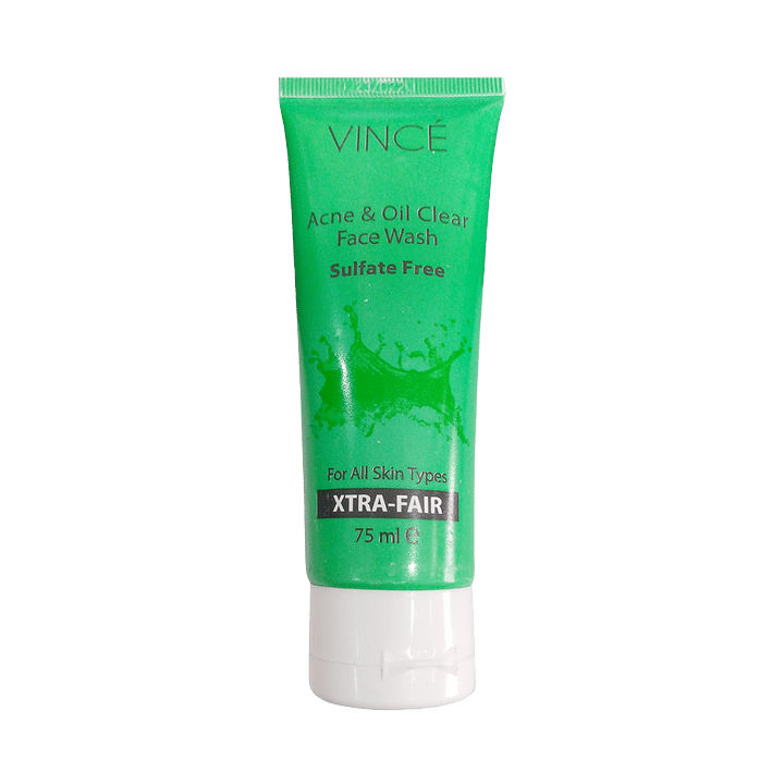 Vince Acne &amp; Oil Clear Face Wash Sulfate Free 75ml
