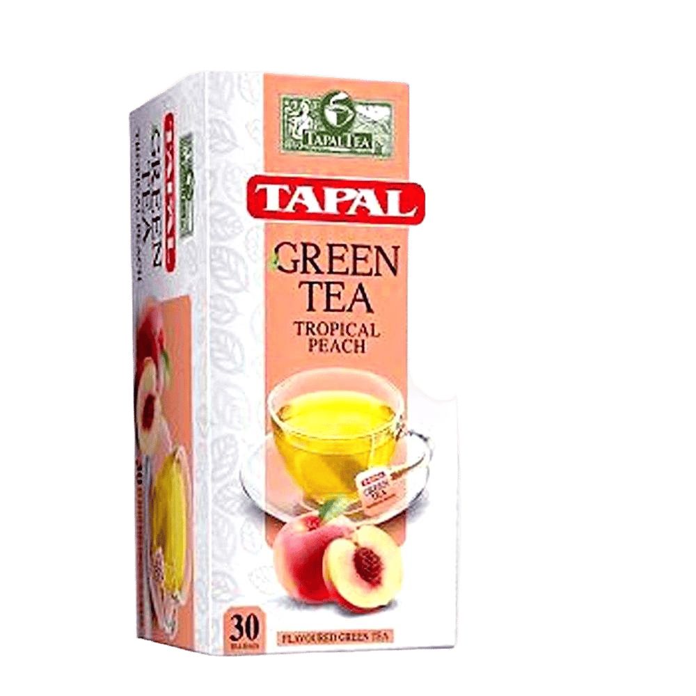 Tapal peach Green Tea Bags 30-Pack