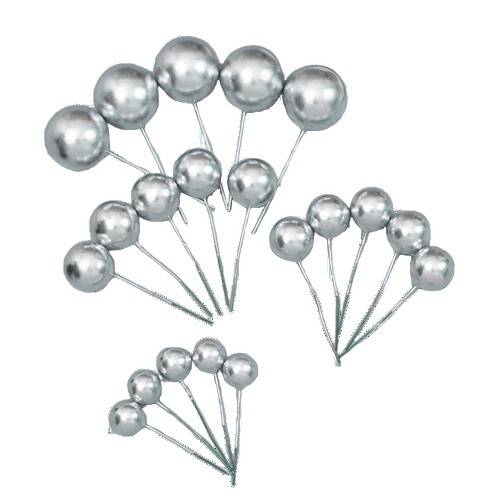 Silver Faux Balls ( 20 PCS )