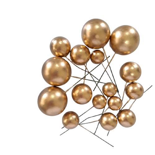 Gold Faux Balls ( 20 PCS )