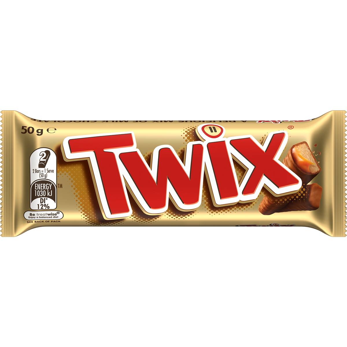 Twix Chocolate Bar 50g