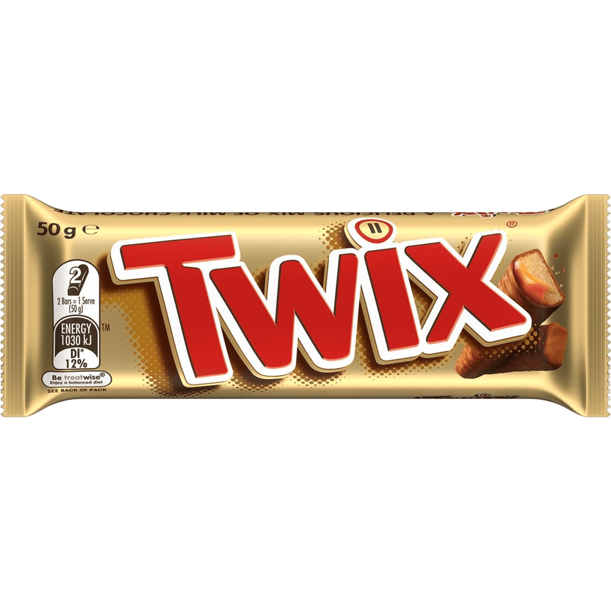 Twix Chocolate Bar 50g