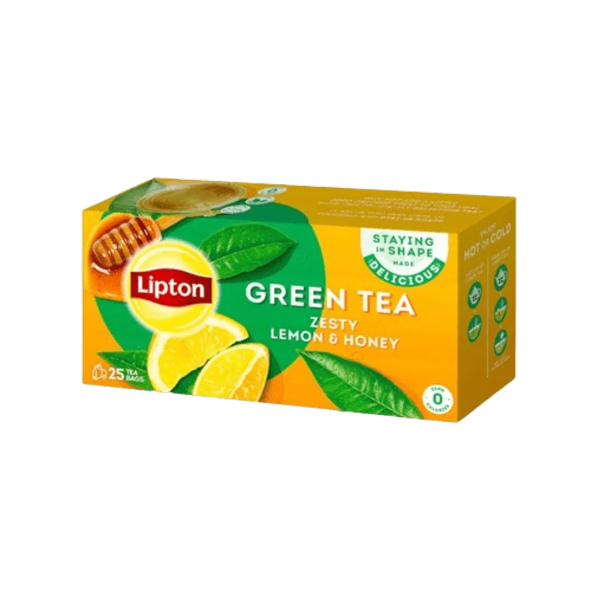 Lipton Green Tea, Zesty Lemon & Honey, 25 TeaBags 