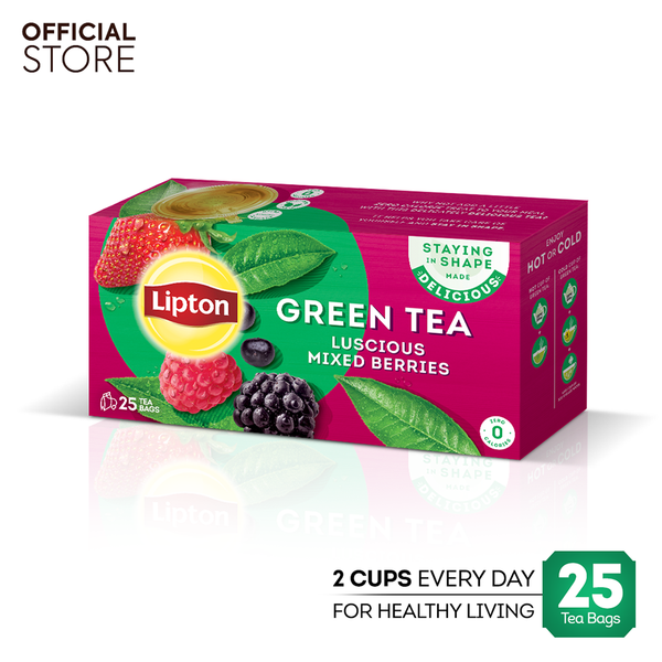 Lipton Green Tea Luscious Mixed Berries Tea Bags 25s