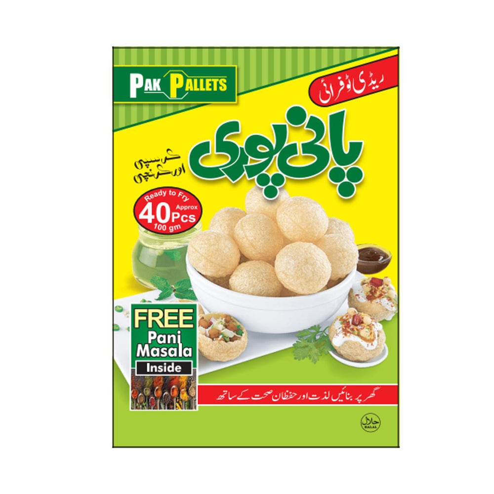 Pak Pallets Pani Puri 40 PCS