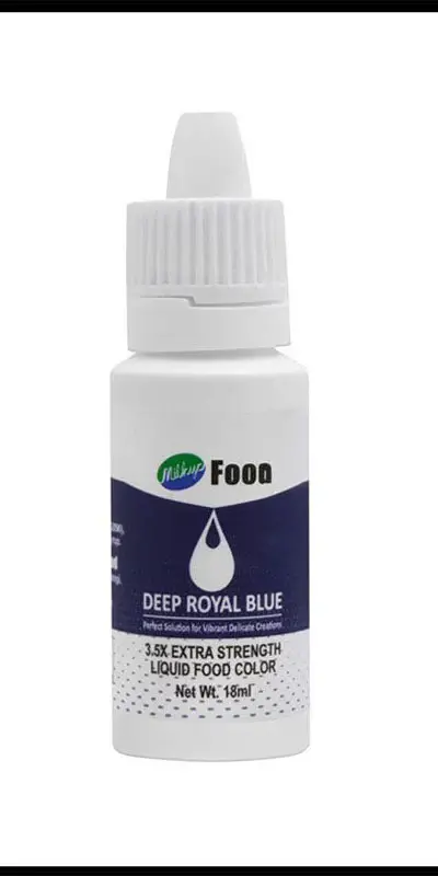 Milkyz Food Liquid Food Color Deep Royal Blue 18ML Dropper Bottle