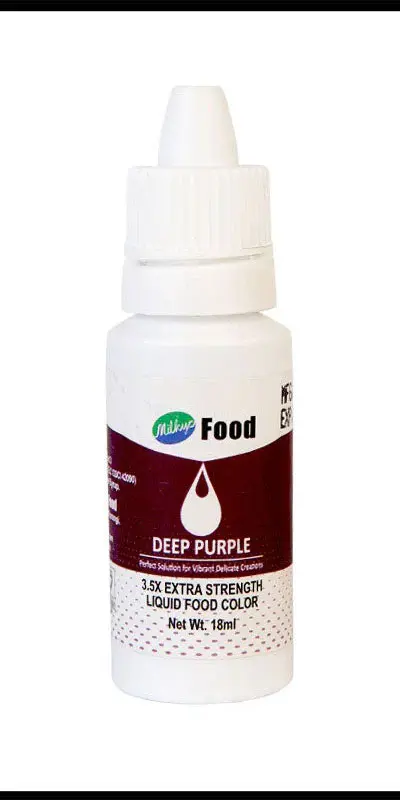 Milkyz Food Liquid Food Color Deep Purple 18ML Dropper Bottle