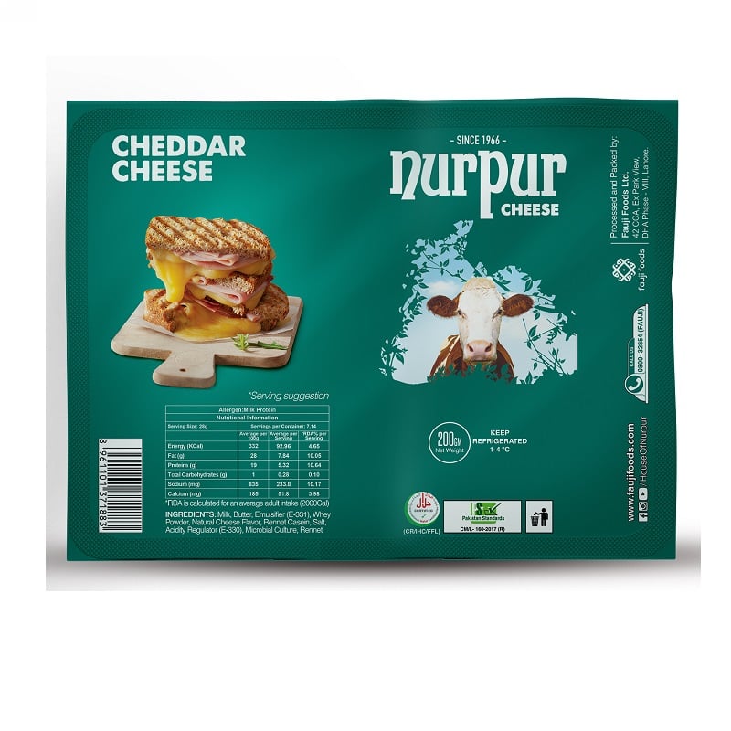 Nurpur Cheddar Cheese, 200g