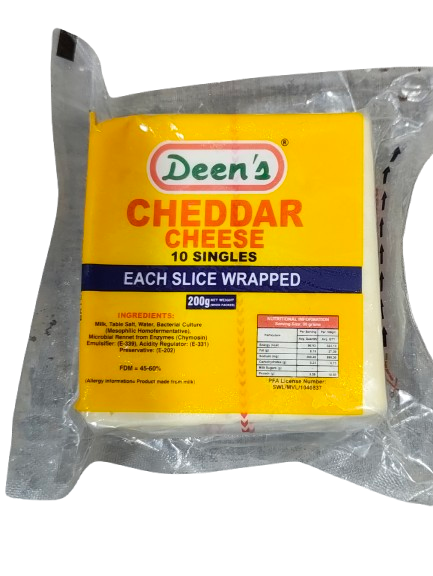 Deen's Cheddar Slice Cheese, 200g