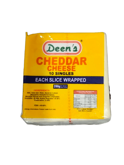 Deen's Cheddar Slice Cheese, 200g