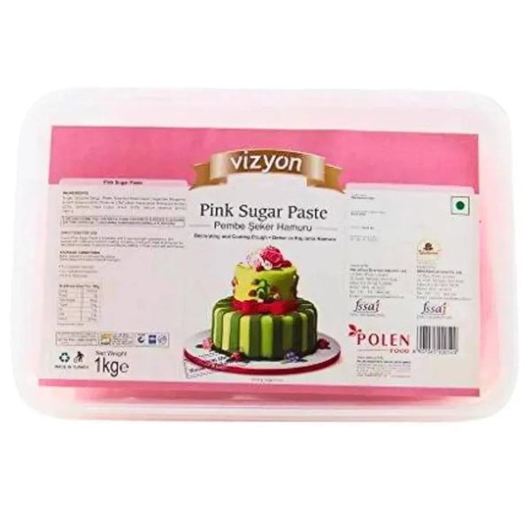 Vizyon Pink Sugar Paste Fondant 1KG