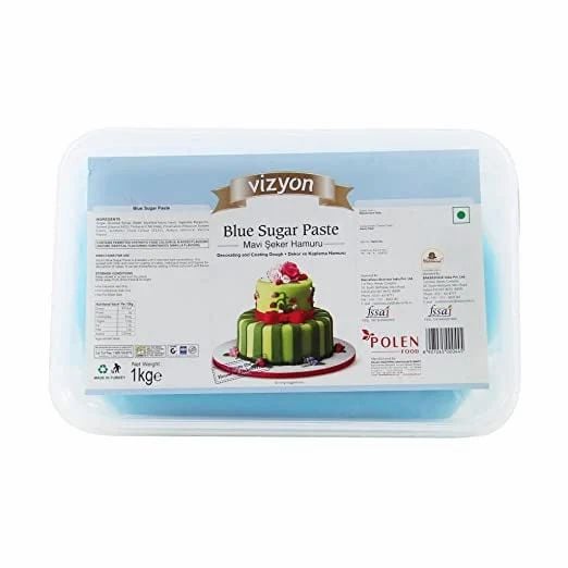Vizyon Blue Sugar Paste Fondant 1KG