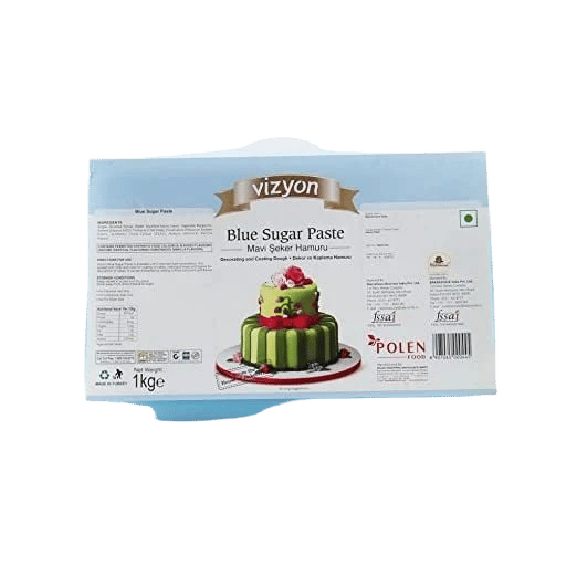 Vizyon Blue Sugar Paste Fondant 1KG