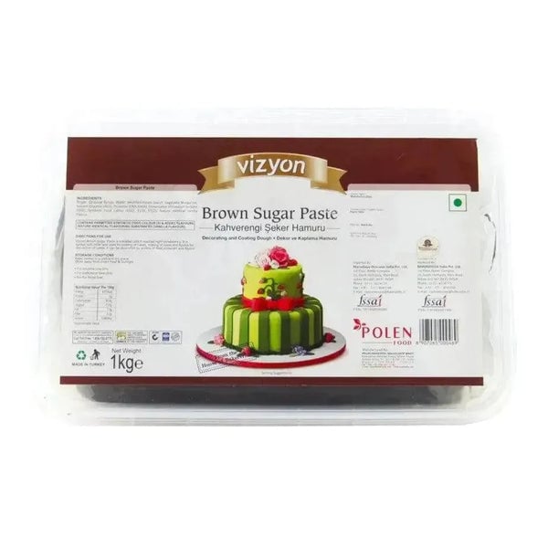 Vizyon Brown Sugar Paste Fondant 1KG