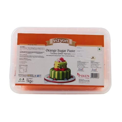 Vizyon Orange Sugar Paste Fondant 1KG