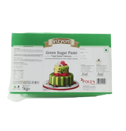 Vizyon Green Sugar Paste Fondant 1KG