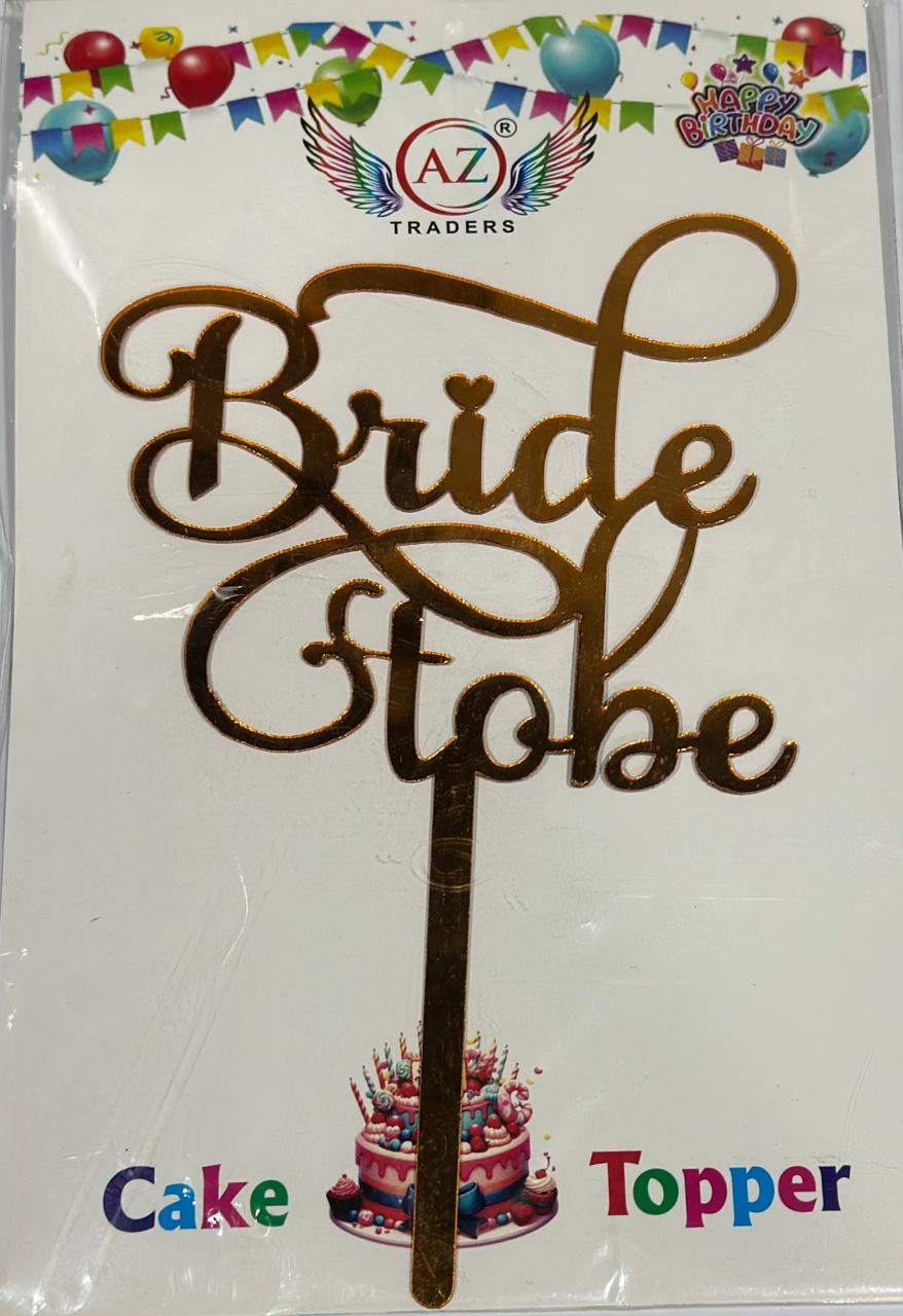 Bride-To-Be Cake Topper