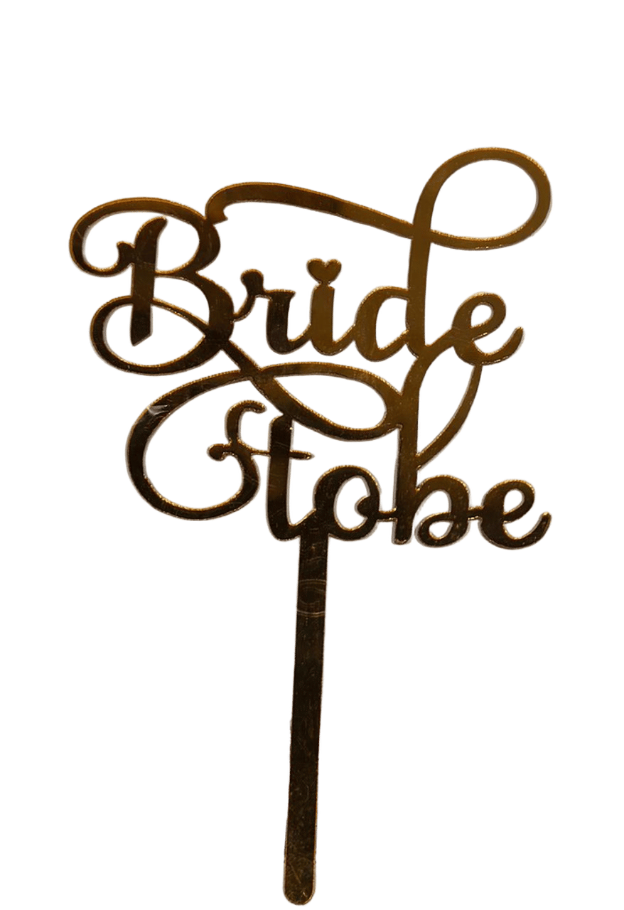 Bride-To-Be Cake Topper