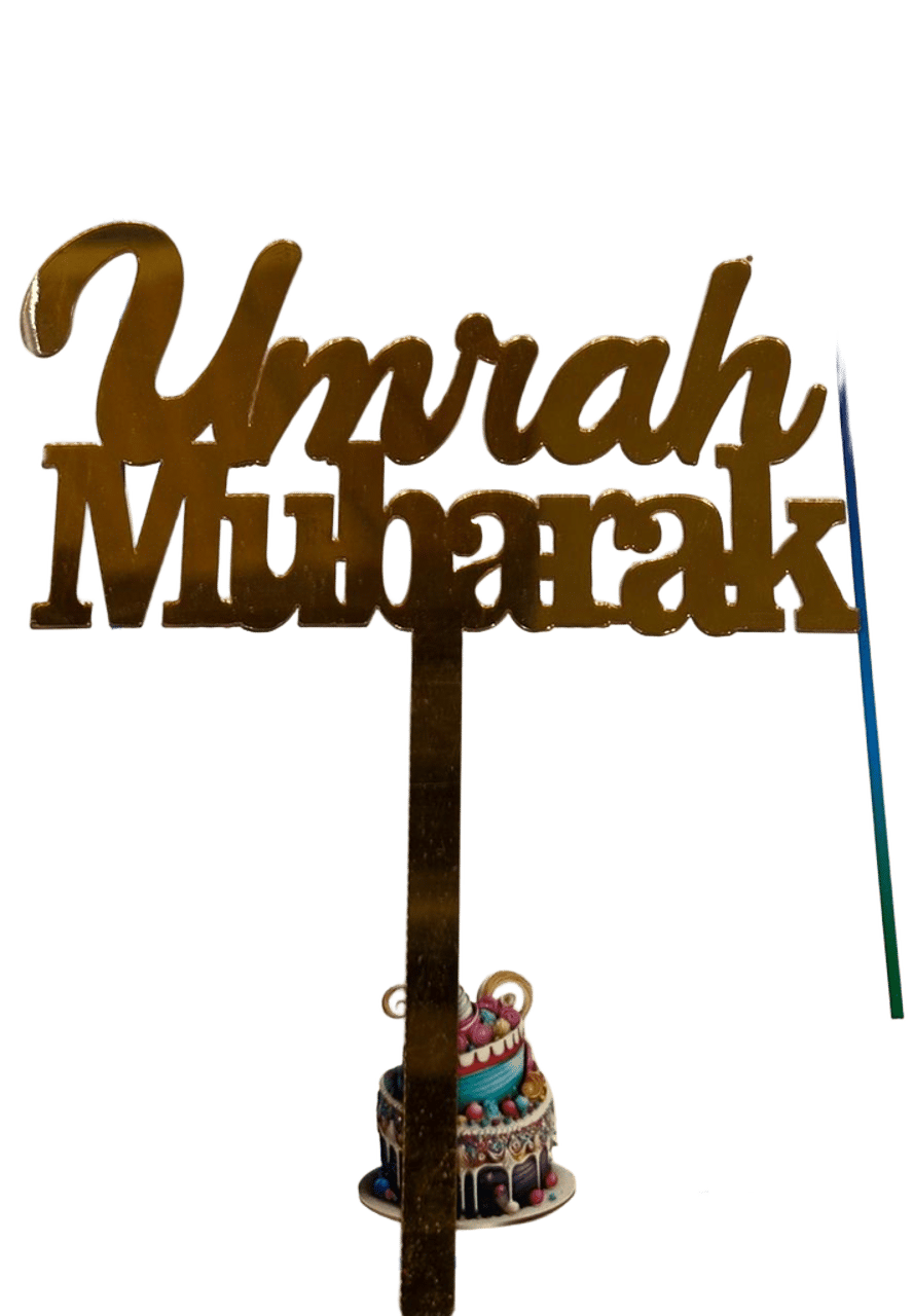 Umrah Mubarak Cake Topper