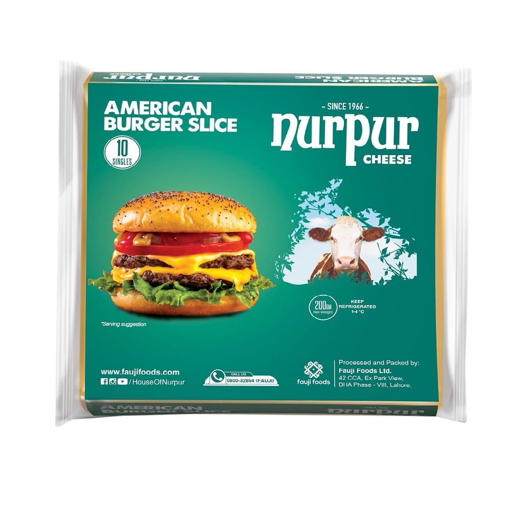 Nurpur American Cheese Burger Slice 200GM