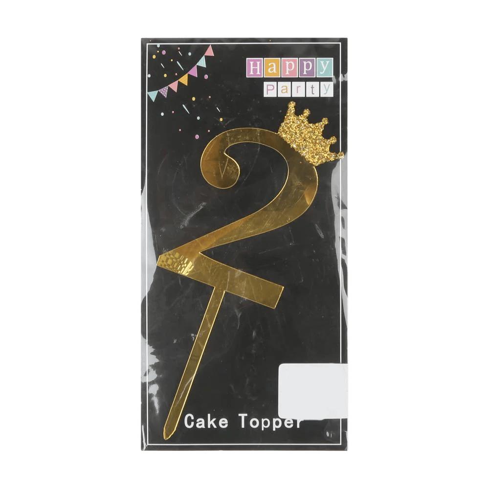 Number 2 Cake Topper