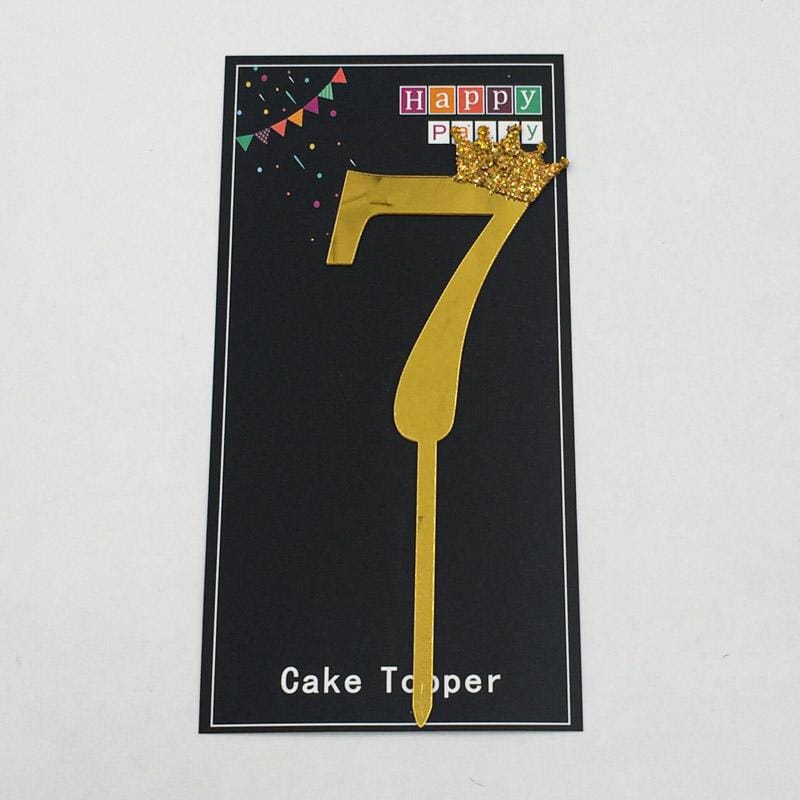 Number 7 Cake Topper