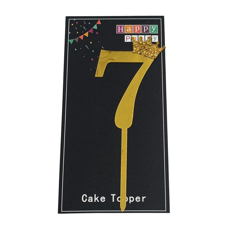Number 7 Cake Topper