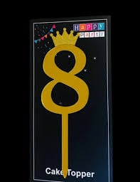 Number 8 Cake Topper