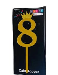 Number 8 Cake Topper