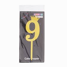Number 9 Cake Topper