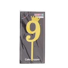 Number 9 Cake Topper
