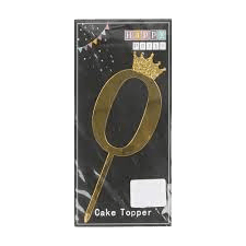 Number 0 Cake Topper