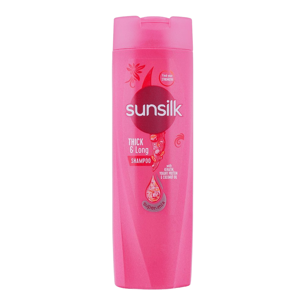 Sunsilk Thick & Long Keratin Yogurt Protein & Coconut Oil Shampoo, 185ml