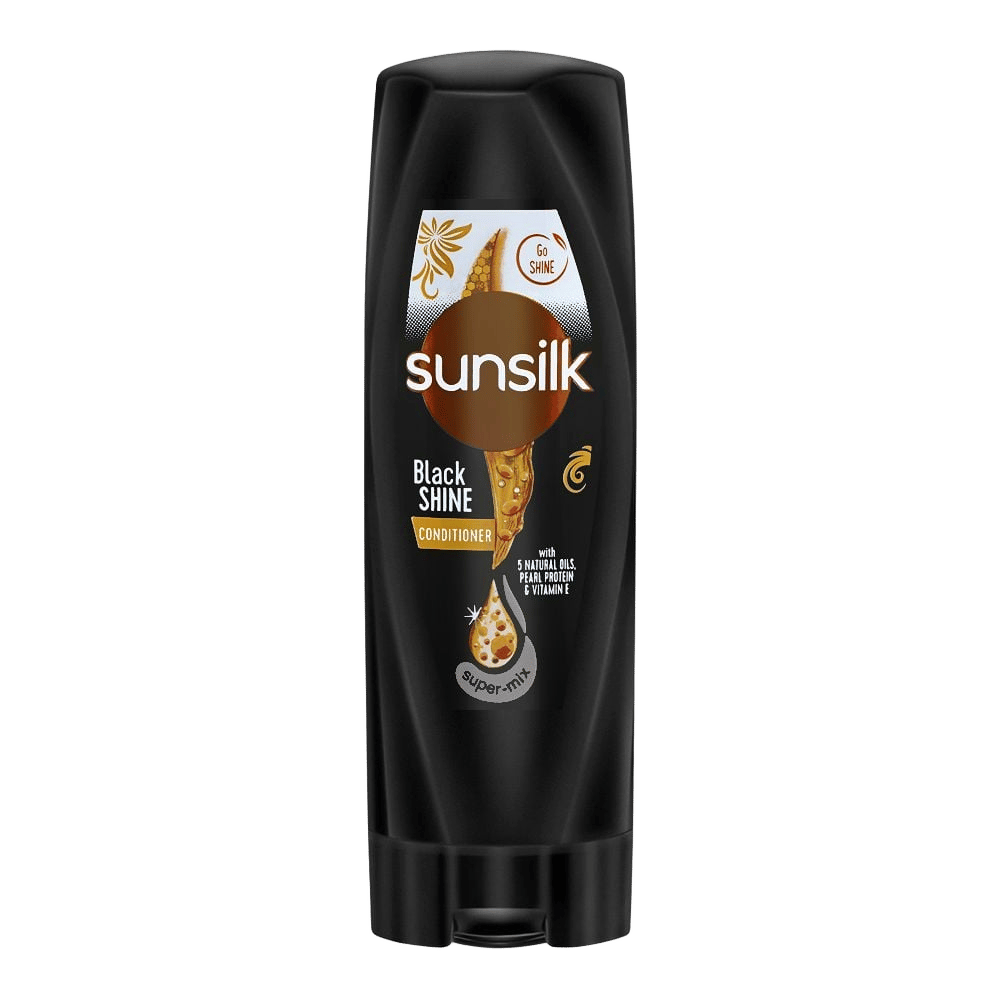 Sunsilk Black Shine 5 Naturals Oils, Pearl Protein & Vitamin E Conditioner, 180ml