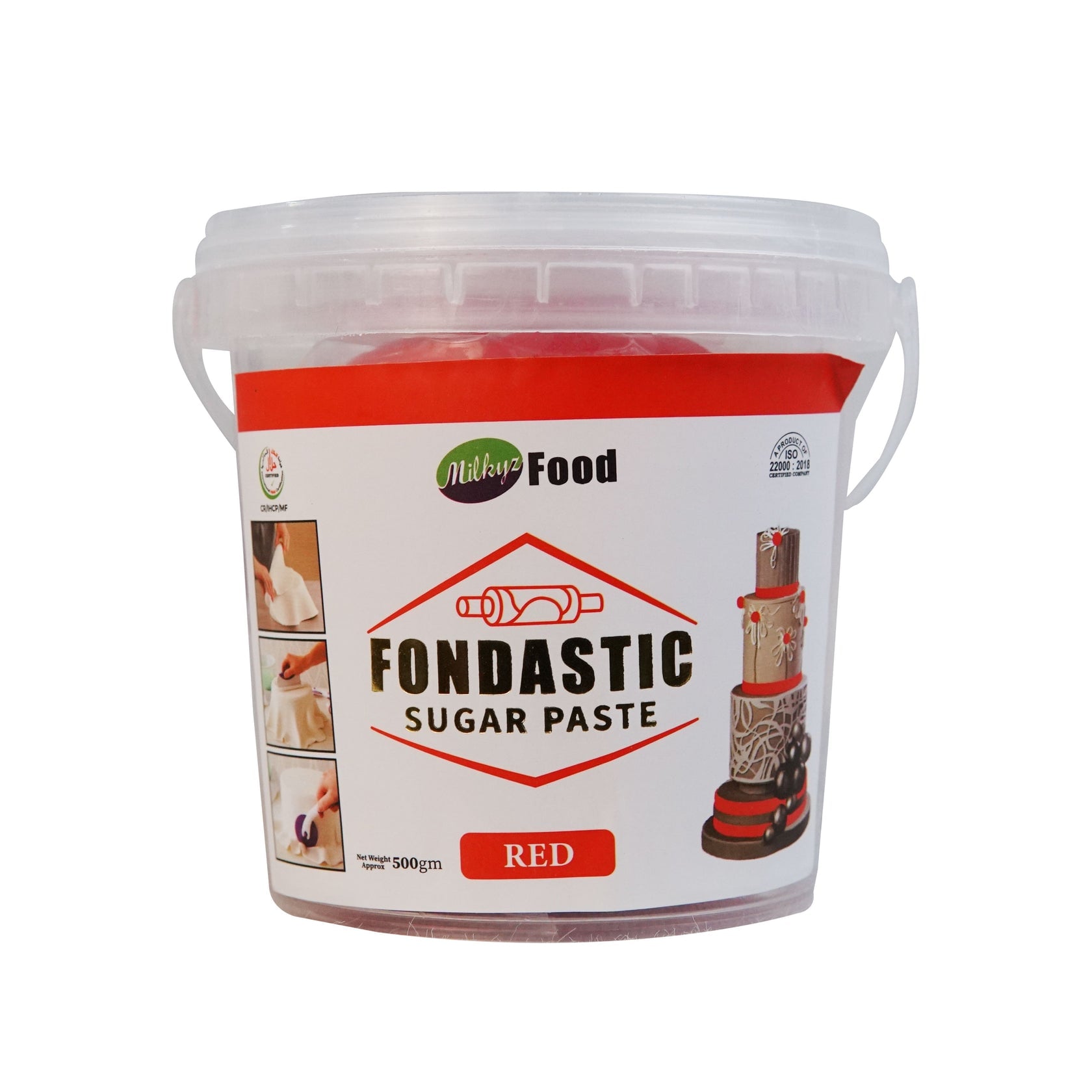 Milkyz Food Fondastic Red Fondant Sugar Paste 500gm
