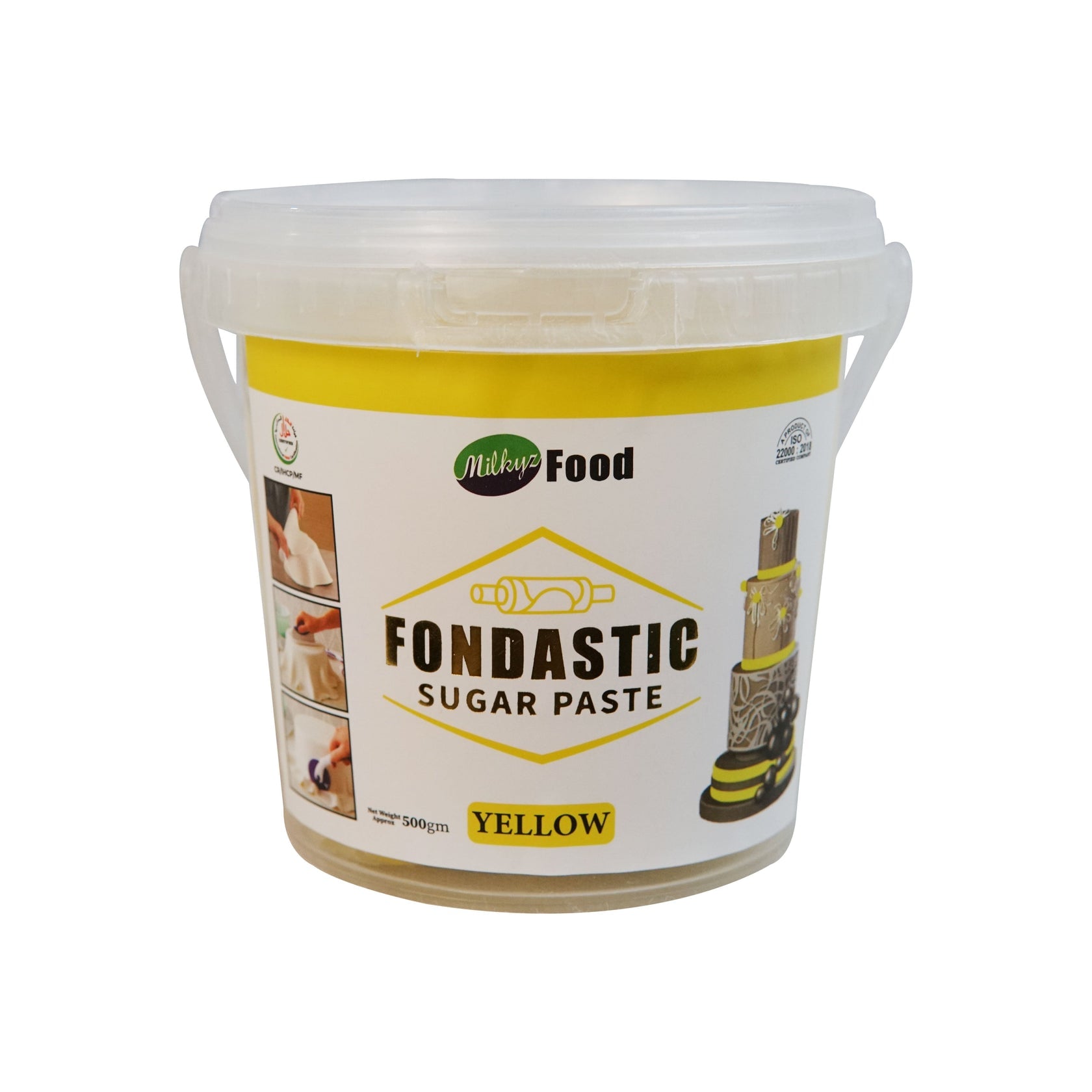 Milkyz Food Fondastic Yellow Fondant Sugar Paste 500gm