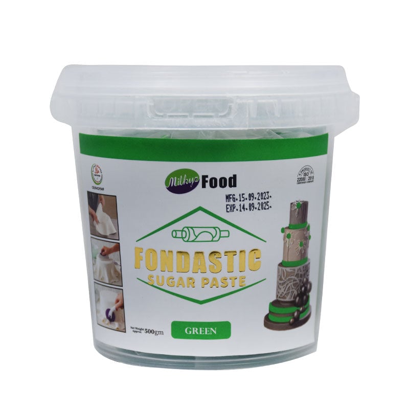 Milkyz Food Fondastic Green Fondant Sugar Paste 500gm