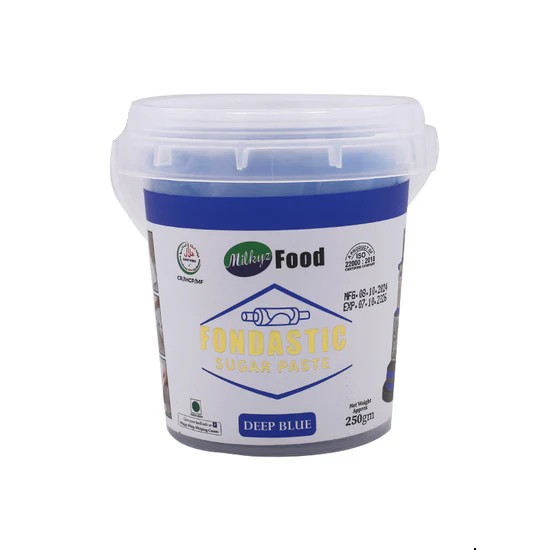 Milkyz Food Fondastic Deep Blue Fondant Sugar Paste 250gm