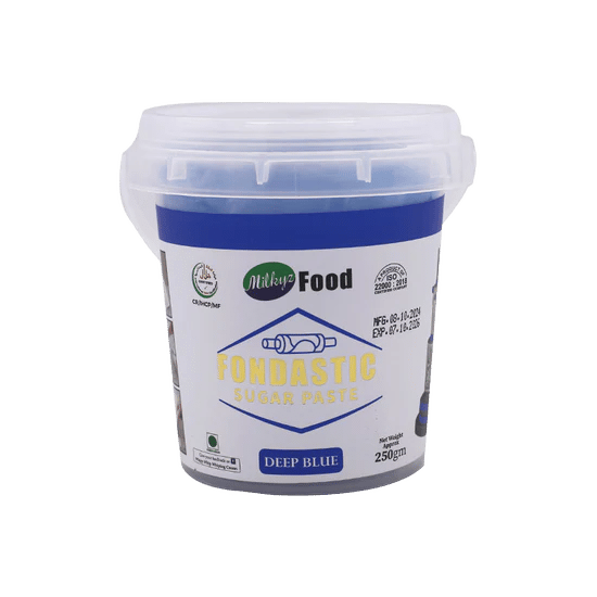 Milkyz Food Fondastic Deep Blue Fondant Sugar Paste 250gm