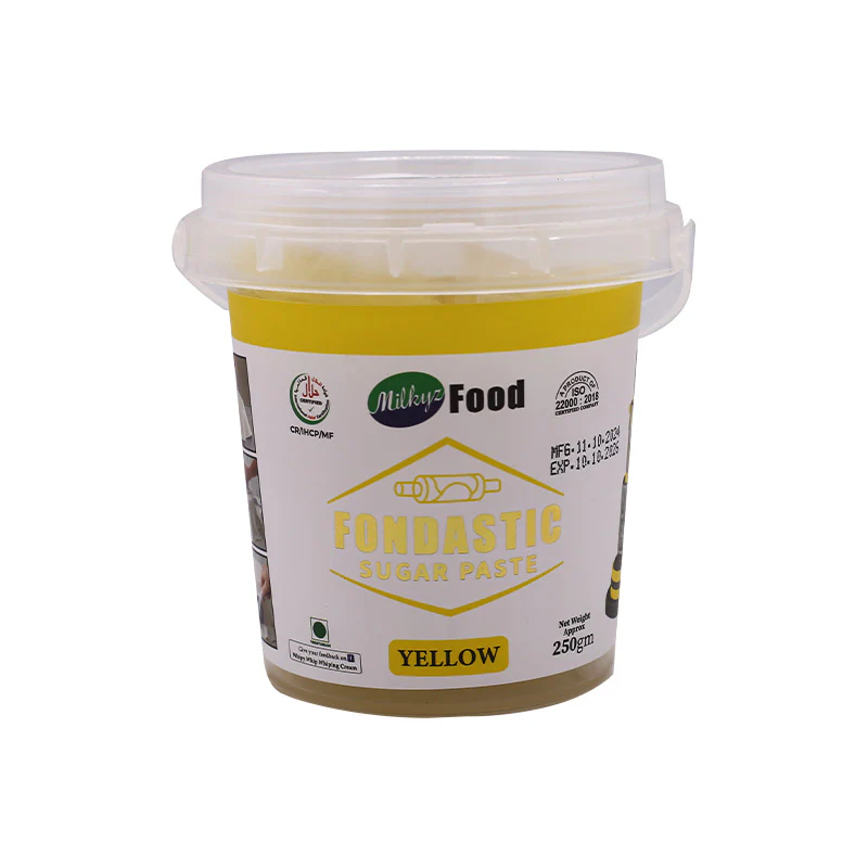 Milkyz Food Fondastic Yellow Fondant Sugar Paste 250gm